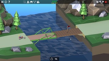 Poly Bridge 2 Pine Mountains 1-14 Land Brace