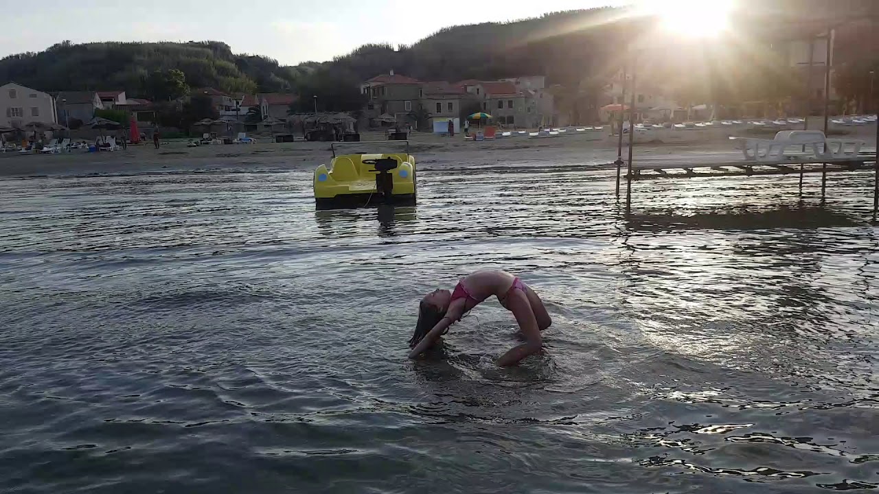 Sad Haja Water gymnastics on the island of Susak