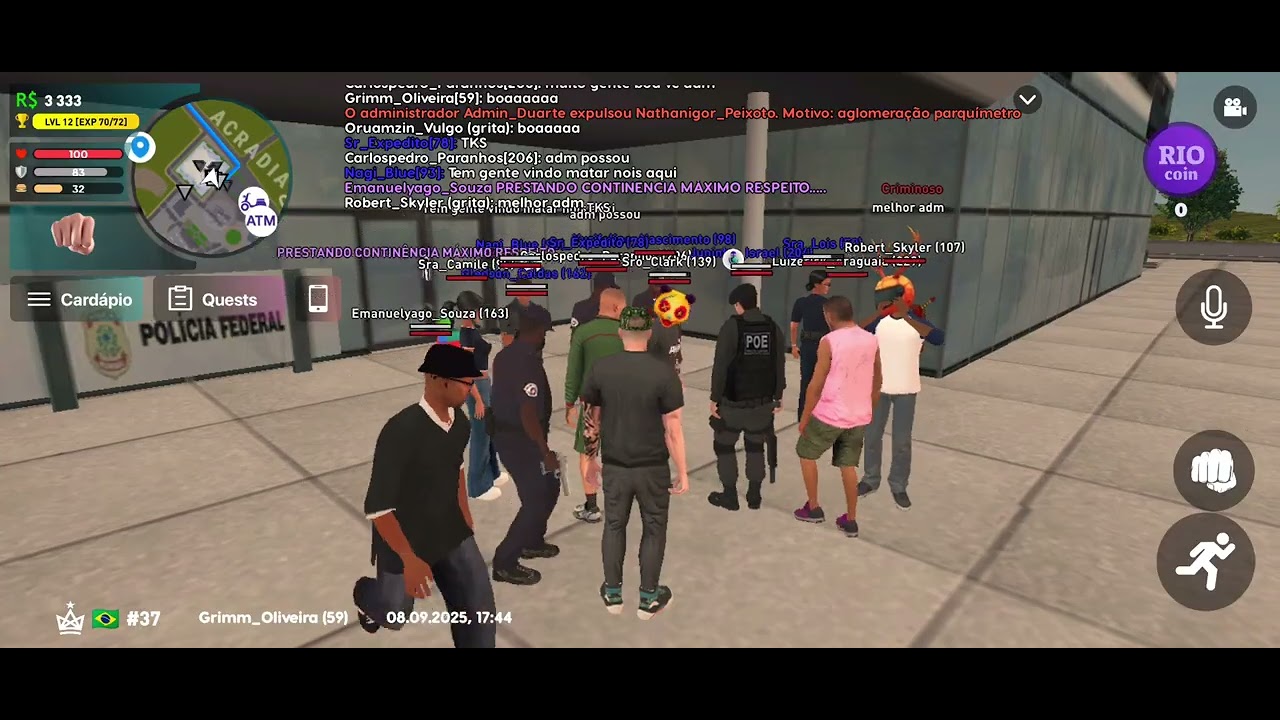 ADM desceu na pf solto a bronca 