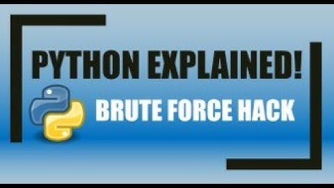Python: Simulating a Brute Force Hack Attack!!!