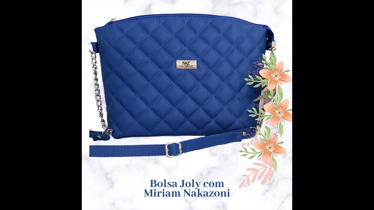 navy quilted bolsa