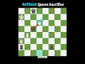 Beautiful Queen Sacrifice 💎‼️#puzzle #memes #2movescheckmate #chessgame #chess #chessmaster