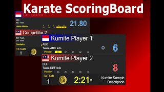 Karate Scoring Board for Kumite and KATA screenshot 1