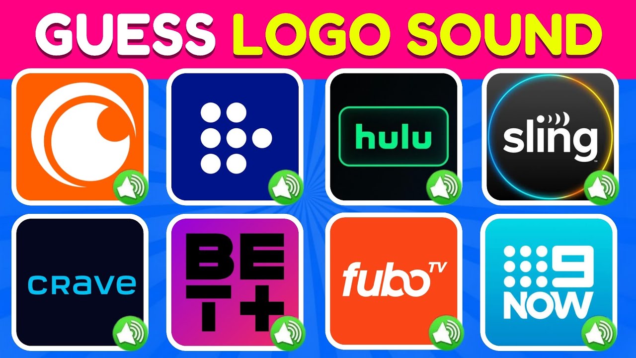 Guess The Streaming Logo Sound 🎬🔊 | Crunchyroll, Hulu, FuboTv, 9Now