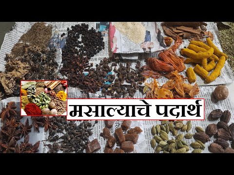 मसाल्याचे पदार्थ आणि त्यांचे उपयोग | masala information | spice information in marathi