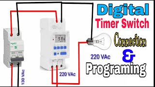 Digital Timer Switch Connection and Programing