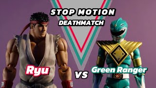 Green Ranger Vs Ryu: Stop Motion Deathmatch (resound)