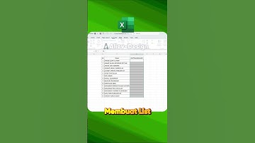 Membuat list #belajarexcel #tutorialexcel #exceltips #tutorial #tips #belajarkomputer #excel
