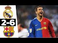 Real Madrid vs Barcelona 2-6 All Goals and Highlights 2009