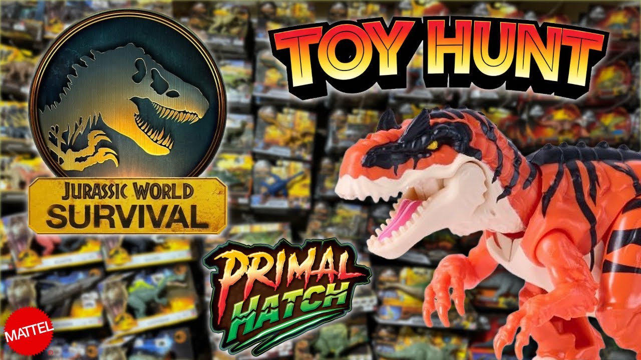 Новые игрушки Jurassic Toys Primal Hatch и многое другое! Игровой набор Jurassic World Survival T...