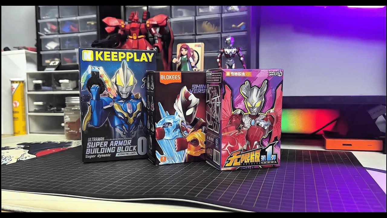 Aku Beli 3 Blindbox Ultraman yang lagi rame - Keeppley dan Blokees