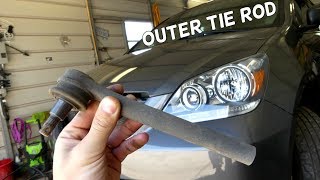 HONDA ODYSSEY OUTER TIE ROD REMOVAL REPLACEMENT