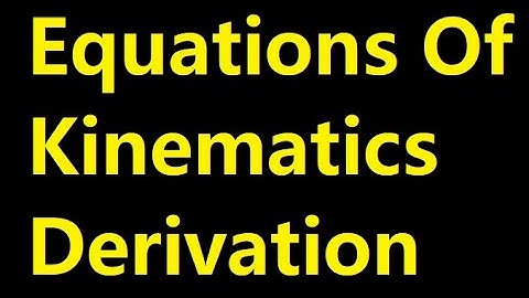 HOW TO DERIVE EQUATIONS OF MOTION AT A CONSTANT ACCELERATION WITH INTENSIVE EXAMPLES