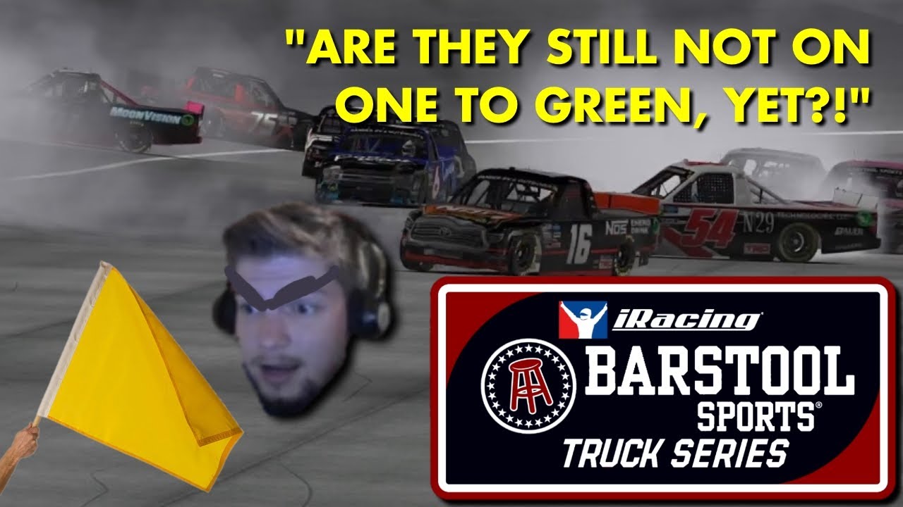 Jordan Hates Caution Flags- BottomSplit presents: The Barstool iRacing Truck Series Barstool 200