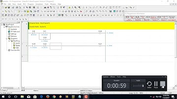 Ladder Diagram Star Delta Otomatis menggunakan CX Progammer