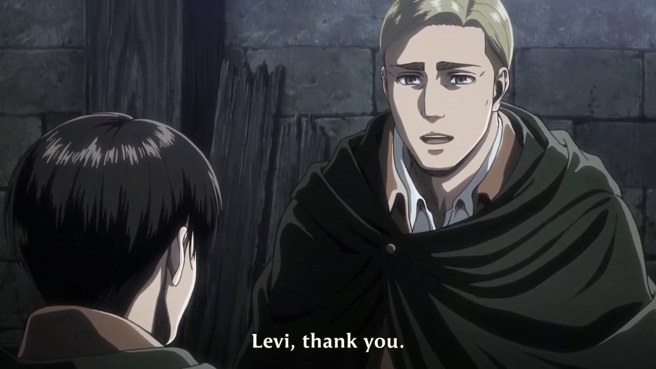 Levi Save Armin And Says Good Bye To Commander Erwin Attack On Titans Shingeki No Kyogin S3p2e18 Youtube