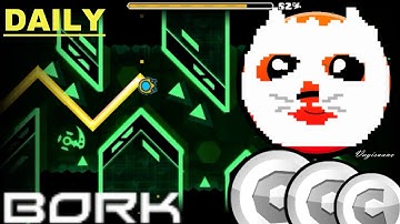 Bork by Fault | Geometry Dash 2.1 | Daily level 136 | Maindashcraft