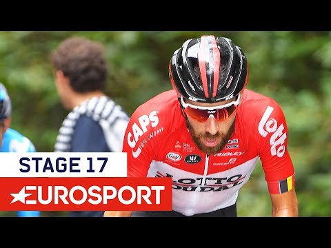 Бейне: Vuelta a Espana 2018 17-кезең: Майкл Вудс триллерде жеңіске жетті, Йейтс қызыл түсте әлі де күшті