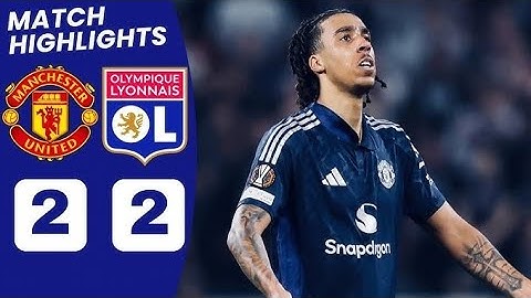 Lyon VS. Manchester United  2 - 2 FINAL SCORE  | Leny YORO Debut Goal
