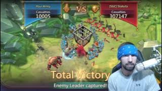 Lords Mobile KINGDOM 1 HUGE RALLY ATTACK!! 17m TO BEING ZEROED!!!! part 1