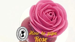 How to Pipe Buttercream Rose