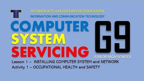 OCCUPATIONAL HEALTH & SAFETY - COMPUTER SYSTEM SERVICING