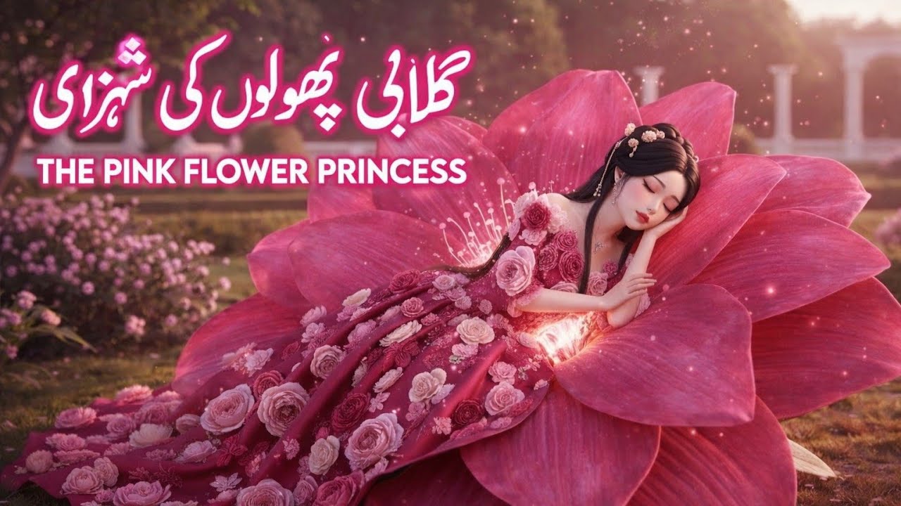 Gulabi Rajkumari or gulabi phul🌷||Urdu fairytale story|Korean doll-like fairytale @iqrakiduniya00 