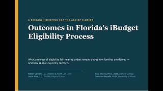 iBudget Eligibility Fair Hearings