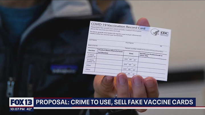 WA lawmaker wants to make it a crime to sell, use fake vaccine cards | FOX 13 Seattle