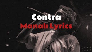 Contra | Manalı Verse Lyrics Resimi