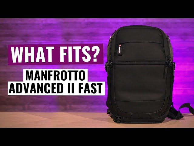 Manfrotto Advanced II Fast: What fits in the backpack? - YouTube