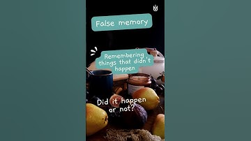 The Memory Illusion False memory #shorts