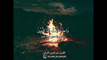 تلاوة رائعة للشيخ عبدالعزيز التركي