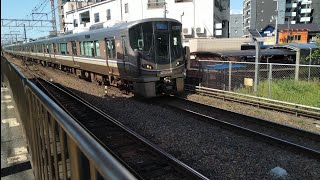 225系3次車I9編成+223系W31編成 新快速 近江塩津行き 高槻入線