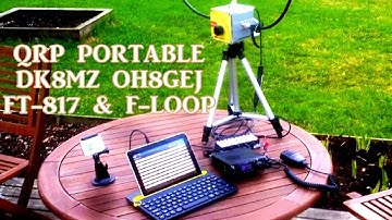 QRP Portable QSO DK8MZ OH8GEJ 20m | FT-817 F-Loop