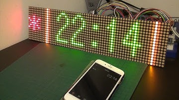ESP32とLEDマトリクスでNTP時計を作ってみた