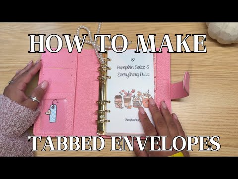 How to Make A6 tabbed Envelopes| Simpleshopz