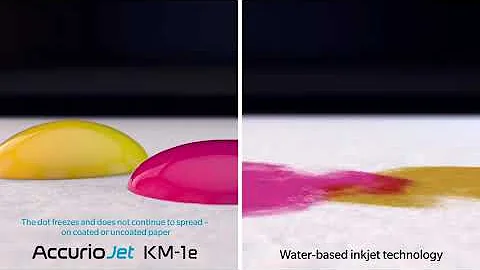 AccurioJet KM-1e Dot Freeze Technology