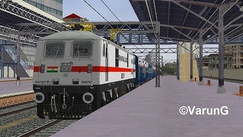 AJNI WAP7 link upgraded 12124 Deccan Queen Express thrashing Mulund  in MSTS/Open Rails.