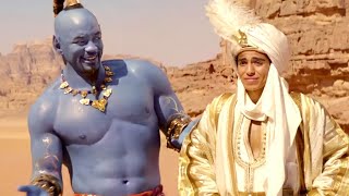 ملخص فيلم علاء الدين | المنحوس منحوس حتى لو قابل الجني الي هيغرقه فلوس🤑😂 Aladdin