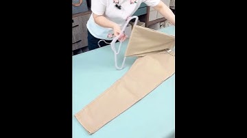 The folding and hanging technique of pants