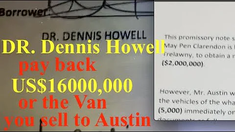 DR. Dennis Howell  Ponzi scheme busted. hand over ...