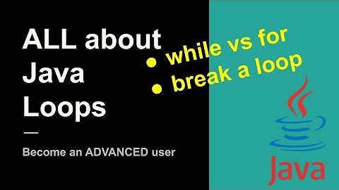 For and While Java Loops - ALL you should know