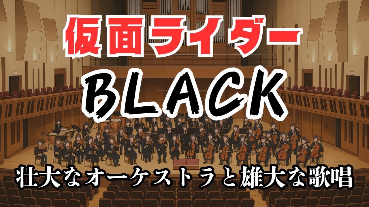 仮面ライダーBLACK テーマソング | グランドオーケストラと歌唱/Kamen Rider BLACK Opening theme