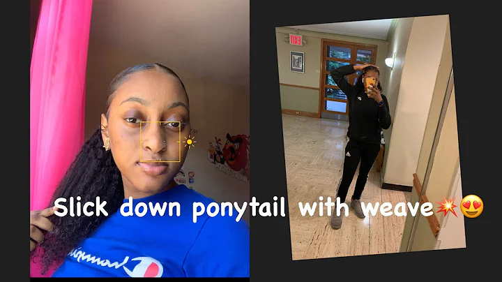 Slick Down Ponytail With Weave|Kimberly Duke