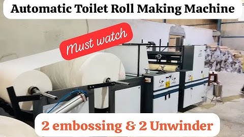 Toilet roll making machine | Toilet paper roll making machine business idea | Toilet paper machine