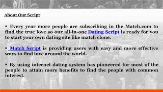 Match Script, Dating Clone, Dating   Script, Dating Website Script, Dating Software