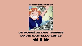 David Castello-Lopes - Je possède des thunes (Nightcore/Sped up)