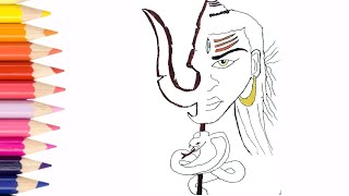 God Drawing | #lordshivadrawing | How To Draw Shiva | How To Make Shiva Drawing