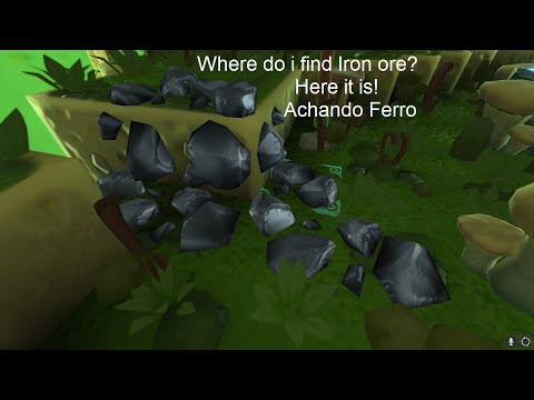 Portal Knights finding Iron Ore -Where do i find iron Ore/ Onde achar Ferro - Portal Knights
